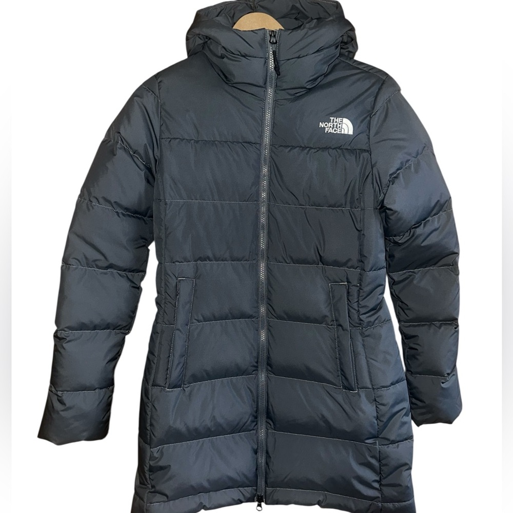 North Face Gotham Parka Coat Jacket 550 Fill Down Hooded Gray Women Sz S P  NWOT